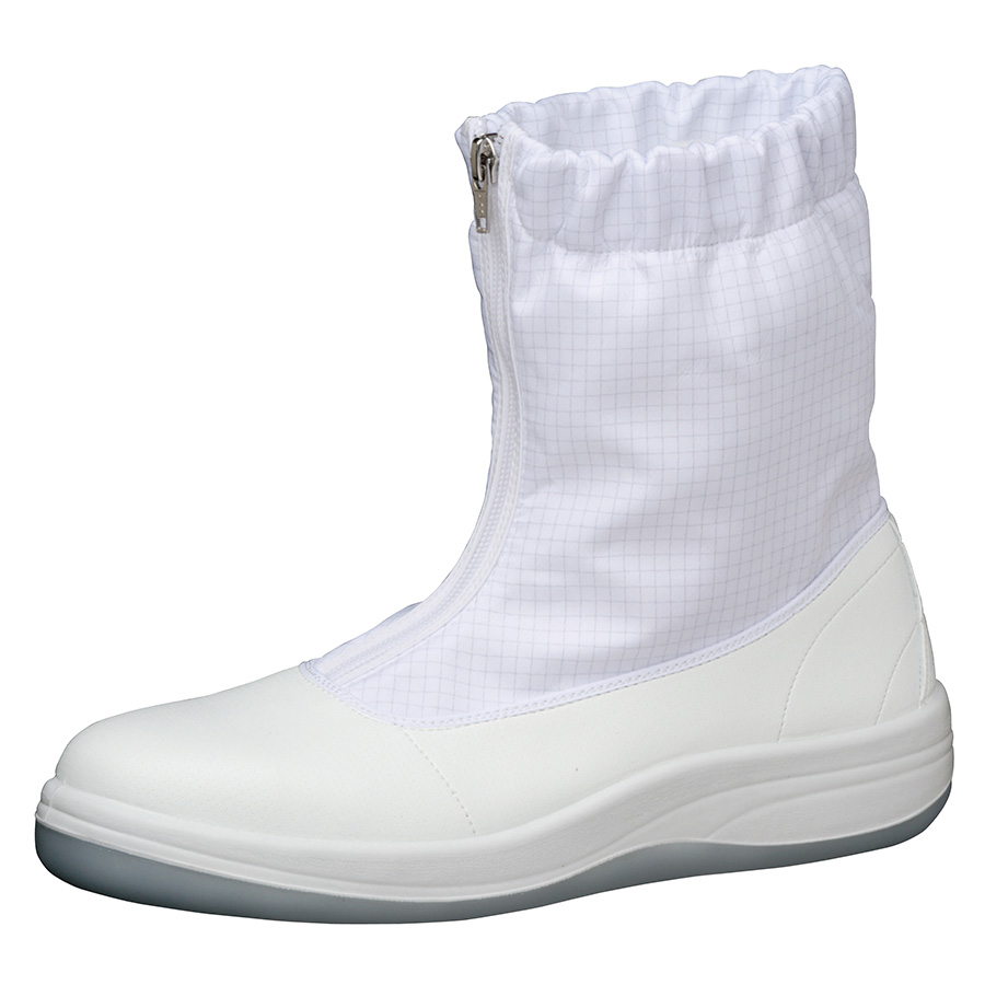 女性用　静電安全靴　ＬＳＣＲ１２００　ハーフ　フード　ホワイト