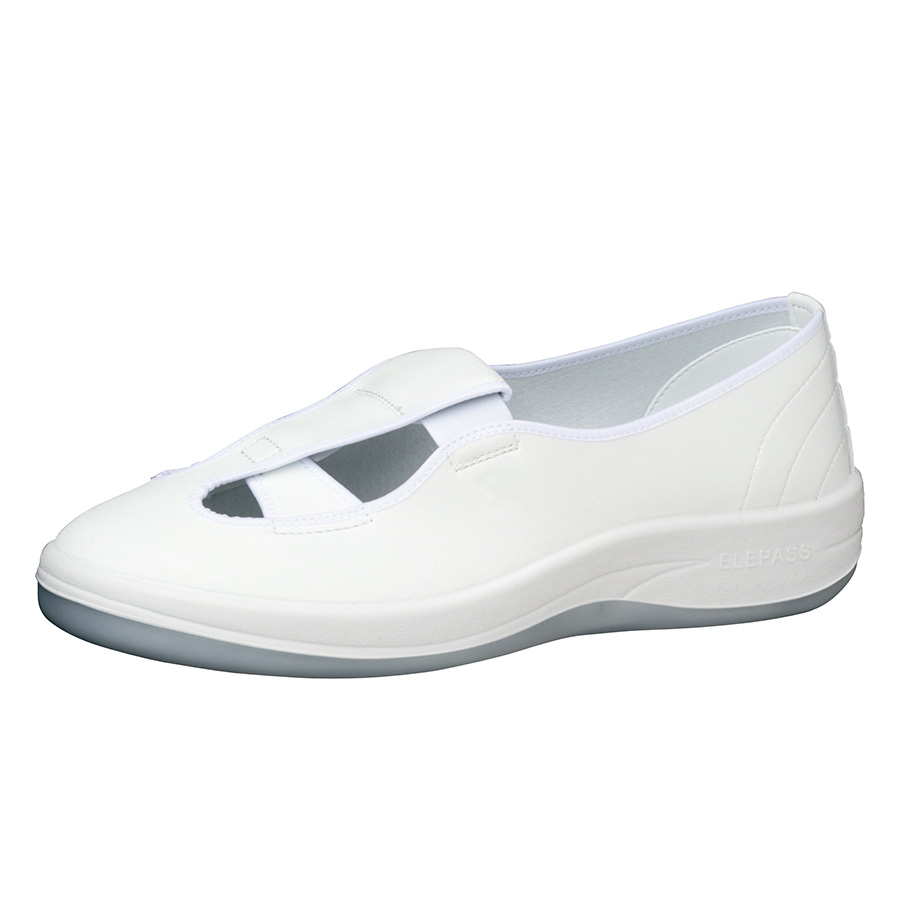 男女兼用 静電作業靴 エレパス ＳＵ４０２ ホワイト| 安全靴・作業靴 