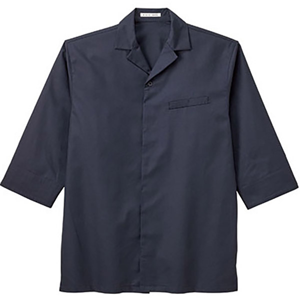 ユニセックス 開襟和シャツ ＦＢ４５４２Ｕ－８ ネイビー| 作業服 