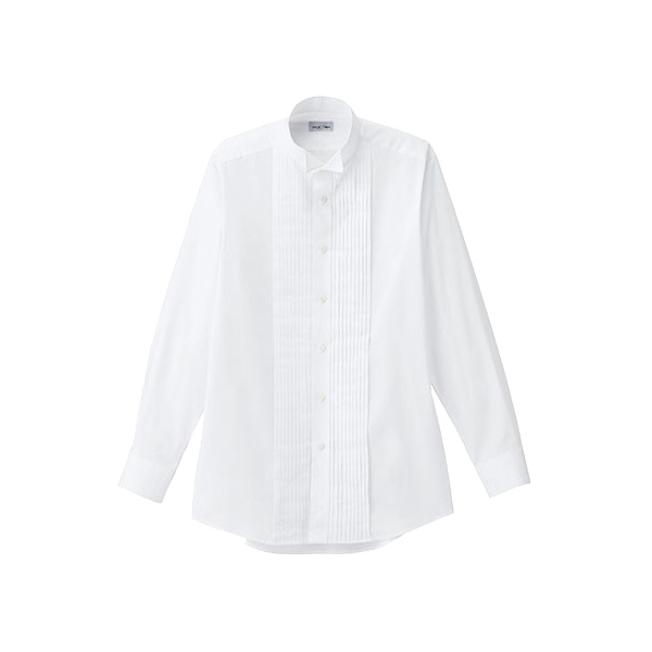 メンズ　ピンタックウイングシャツ　ＦＢ５０４５Ｍ−１５　ホワイト