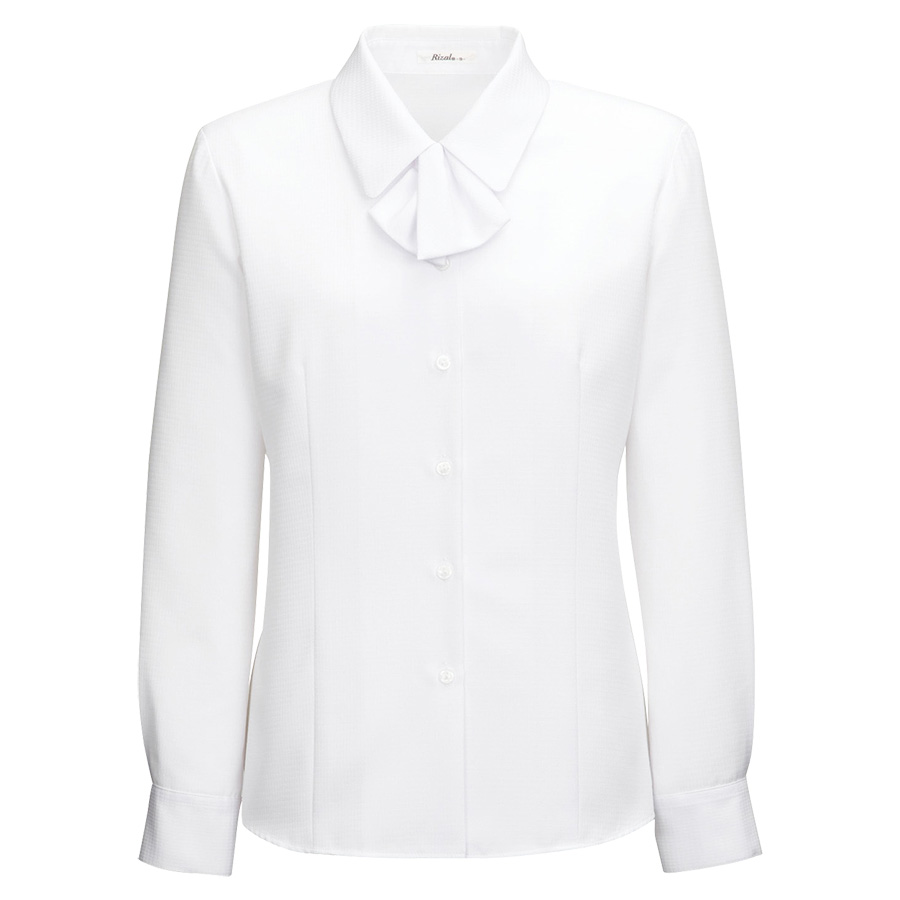 長袖ブラウス ＲＢ４１３９－１５ ホワイト （５～２１号）| 作業服