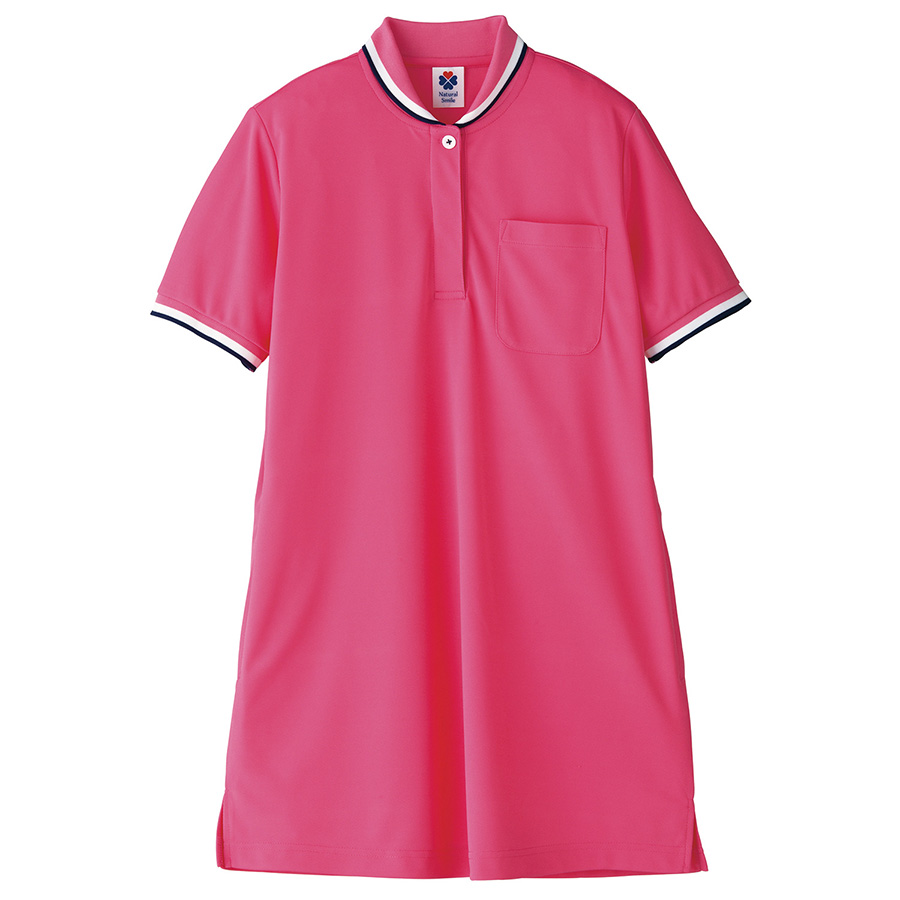 レディス　チュニックポロシャツ　ＴＢ４００２Ｌ−９　ピンク　（Ｓ〜３Ｌ）