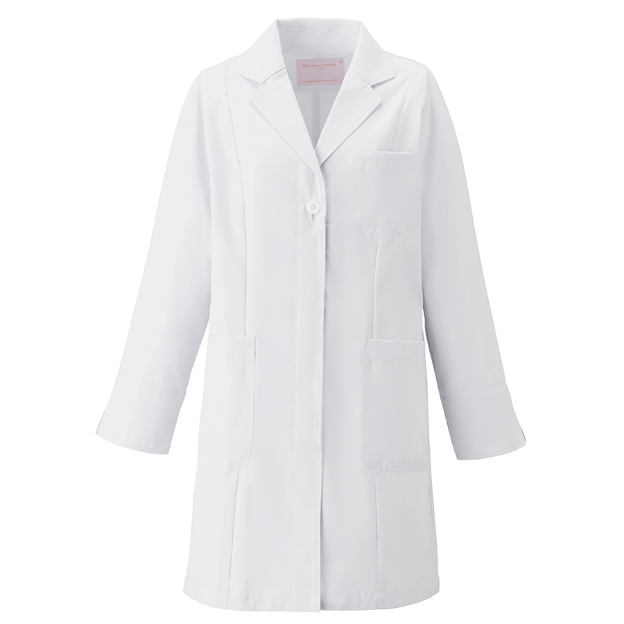 レディース 薬局衣 （ハーフコート） ２５２０－１ ホワイト| 作業服・作業着 【ミドリ安全】公式通販