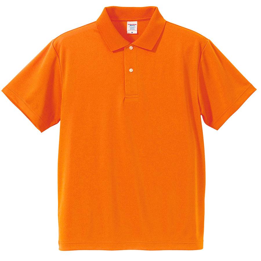 ４．１ｏｚ　ドライアスレチックポロシャツ　５９１０−０１　０６４　オレンジ