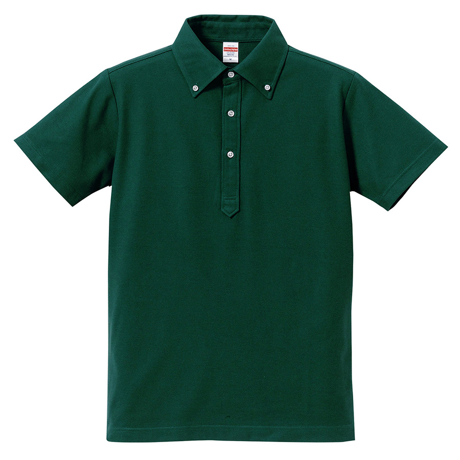 ５．３ｏｚ　ドライカノコ　ユーティリティーポロシャツ　（ボタンダウン）　５０５２−０１　４８９　ブリティッシュグリーン