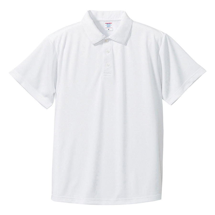 ４．７ｏｚ　ドライシルキータッチ　ポロシャツ（ローブリード）　５０９０−０１　００１　ホワイト