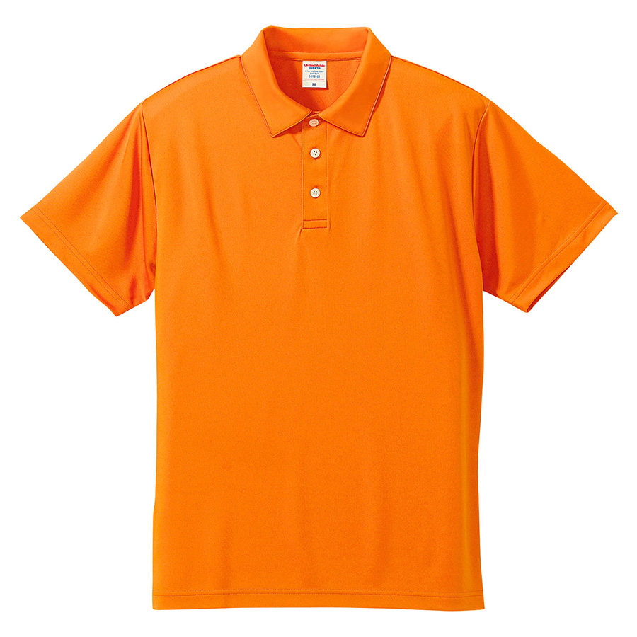 ４．７ｏｚ　ドライシルキータッチ　ポロシャツ（ローブリード）　５０９０−０１　０６４　オレンジ
