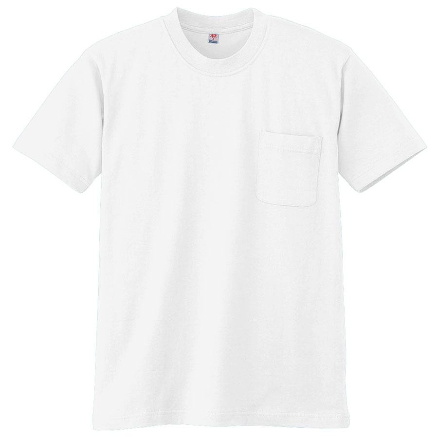 半袖Tシャツ （胸ポケット付） K3022 90 ホワイト| 作業服・作業着 | 【ミドリ安全】公式通販