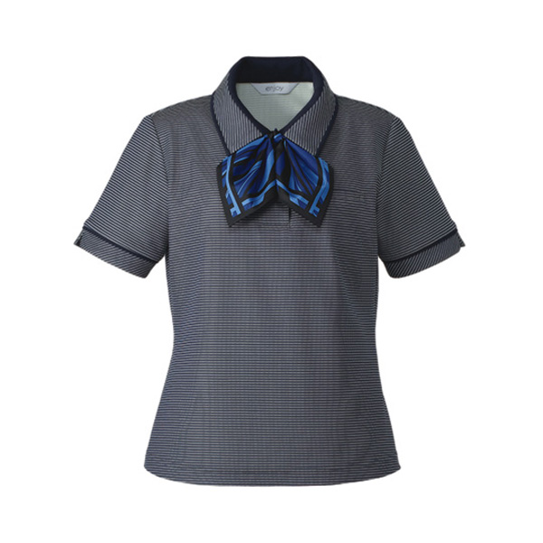ポロシャツ （リボンつき） ＥＳＰ－５５７ ２ ネイビー| 作業服・作業 