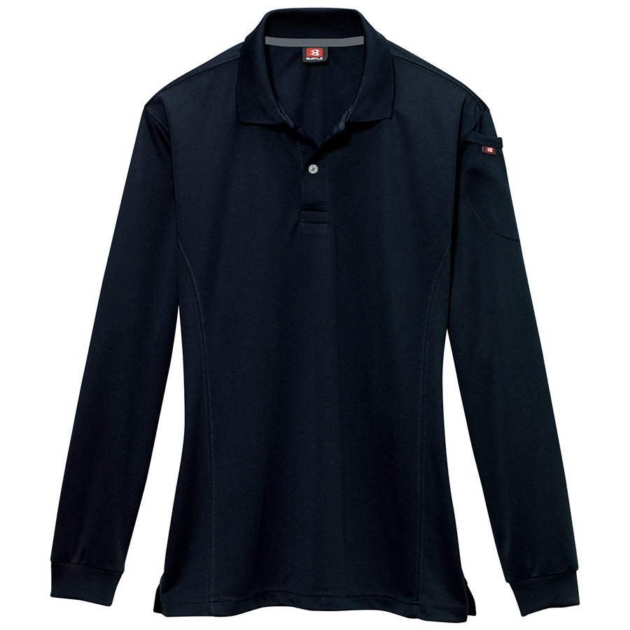 長袖ポロシャツ ３０３－０３５ ブラック （ＳＳ～３Ｌ）| 作業服・作業着 【ミドリ安全】公式通販