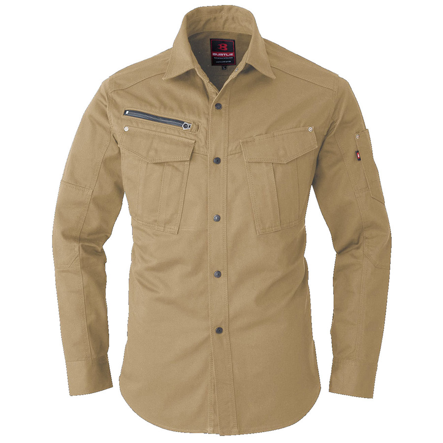 長袖シャツ 5505－23 カーキ （SS～3L）| 作業服・作業着 | 【ミドリ安全】公式通販