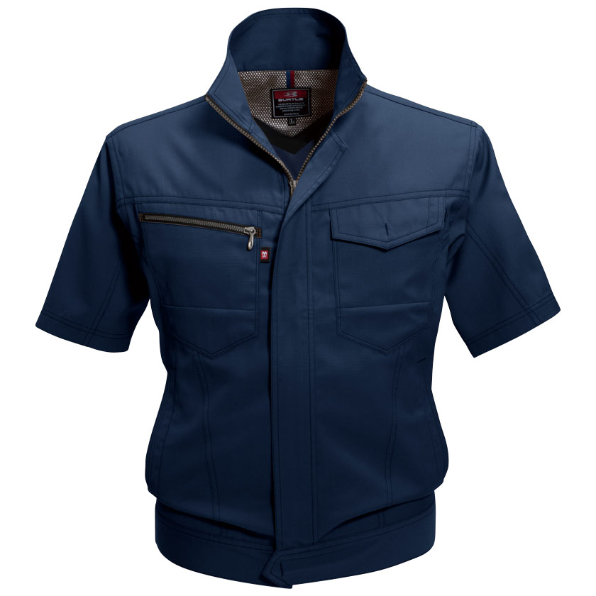 半袖ジャケット ７０９２－３ ネイビー （ＳＳ～３Ｌ）| 作業服・作業 