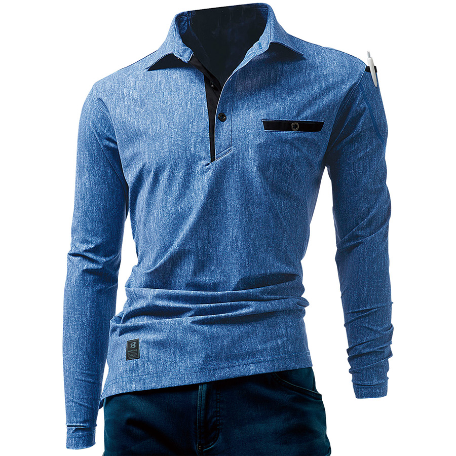 長袖アイスポロシャツ ユニセックス 225－45 インディゴ （S～XXL）| 作業服・作業着 | 【ミドリ安全】公式通販