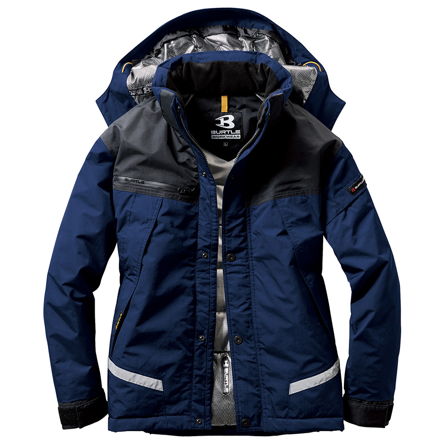 防水防寒ジャケット ７６１０－３ ネイビー （ＳＳ～３Ｌ）| 作業服