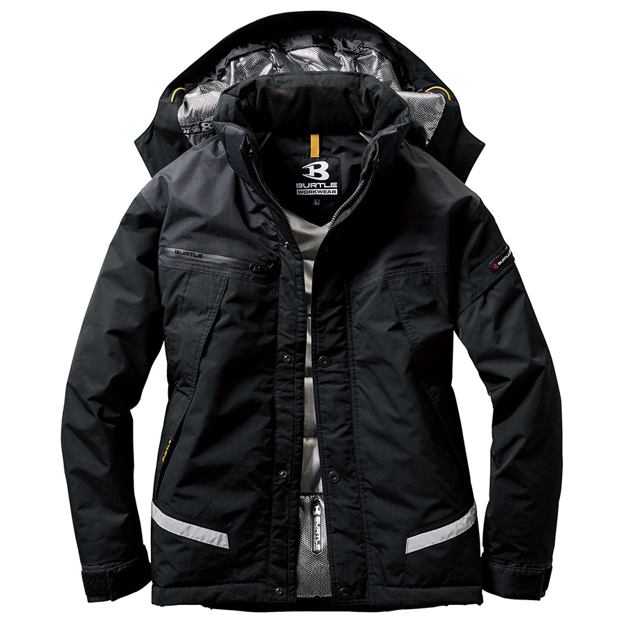 防水防寒ジャケット 7610－35 ブラック （4L）| 作業服・作業着 | 【ミドリ安全】公式通販
