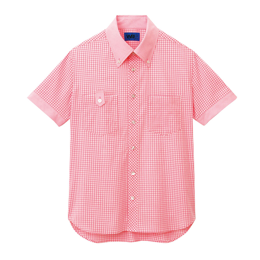 ユニセックス 半袖シャツ 63406 ピンク| 作業服・作業着 | 【ミドリ安全】公式通販