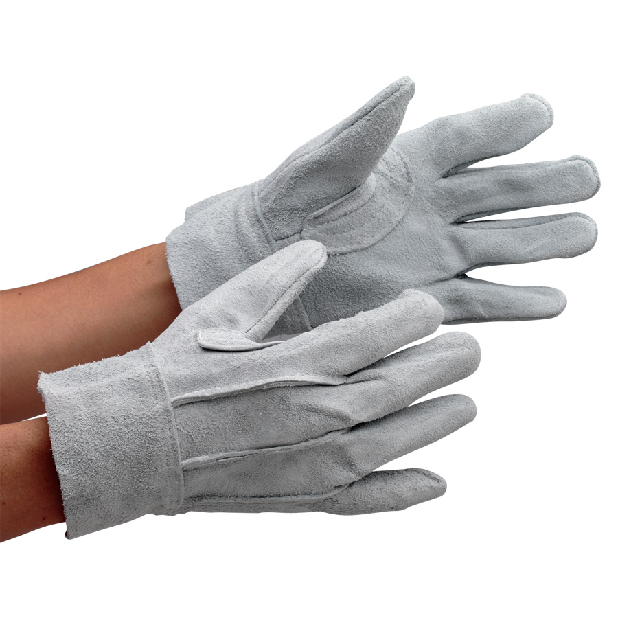 革手袋　ＡＧ４６５　牛床革　背縫い　Ｍ　（販売単位：１２双）