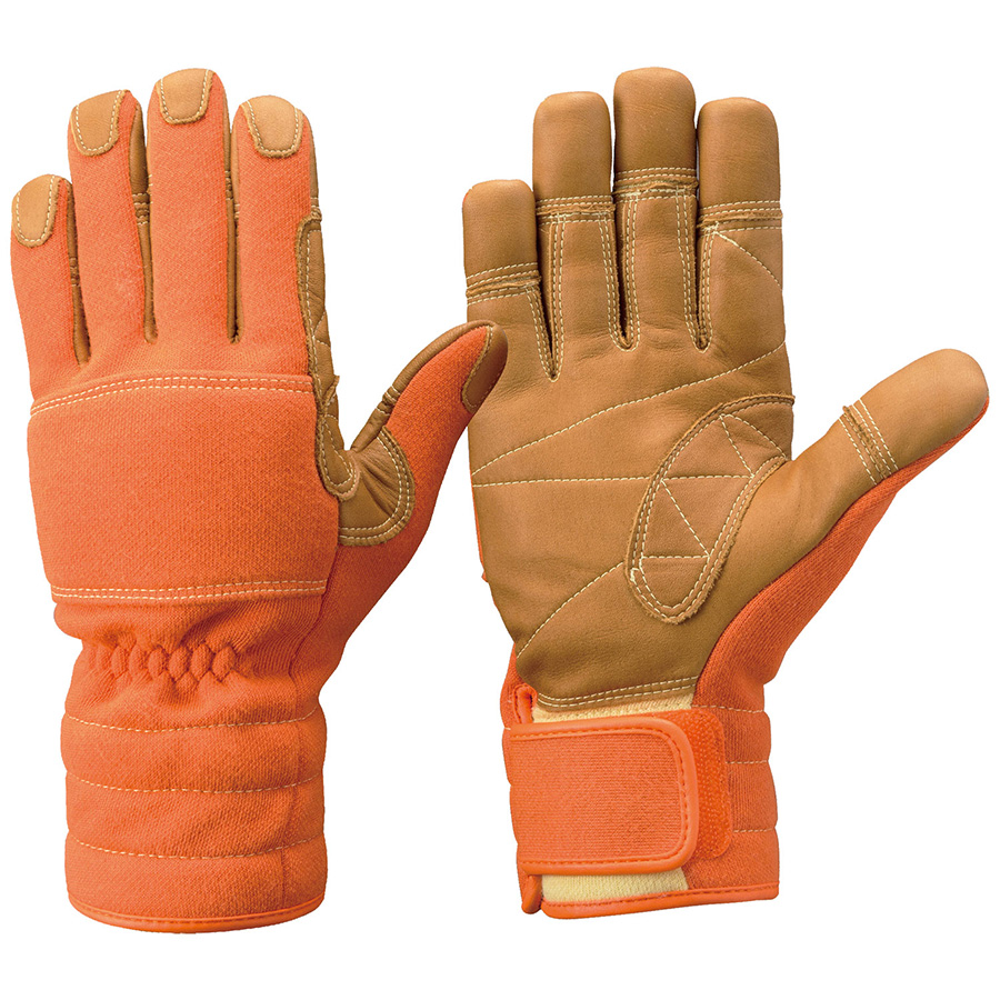 トンボレックス　ケブラー（Ｒ）繊維製防火手袋　Ｋ−ＴＦＧ５Ｒ　オレンジ　Ｌ