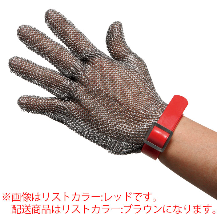 耐切創性手袋　ＭＳＴ−０５０（Ｍ）ＰＵ　３Ｓ　鎖手袋　５本指　ＰＵマグネット