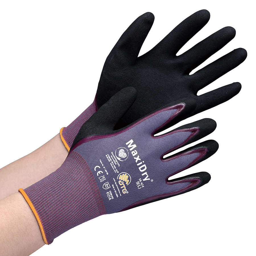 ＡＴＧ　耐水・耐油作業手袋　ＭａｘｉＤｒｙ　５６−４２４　Ｍ