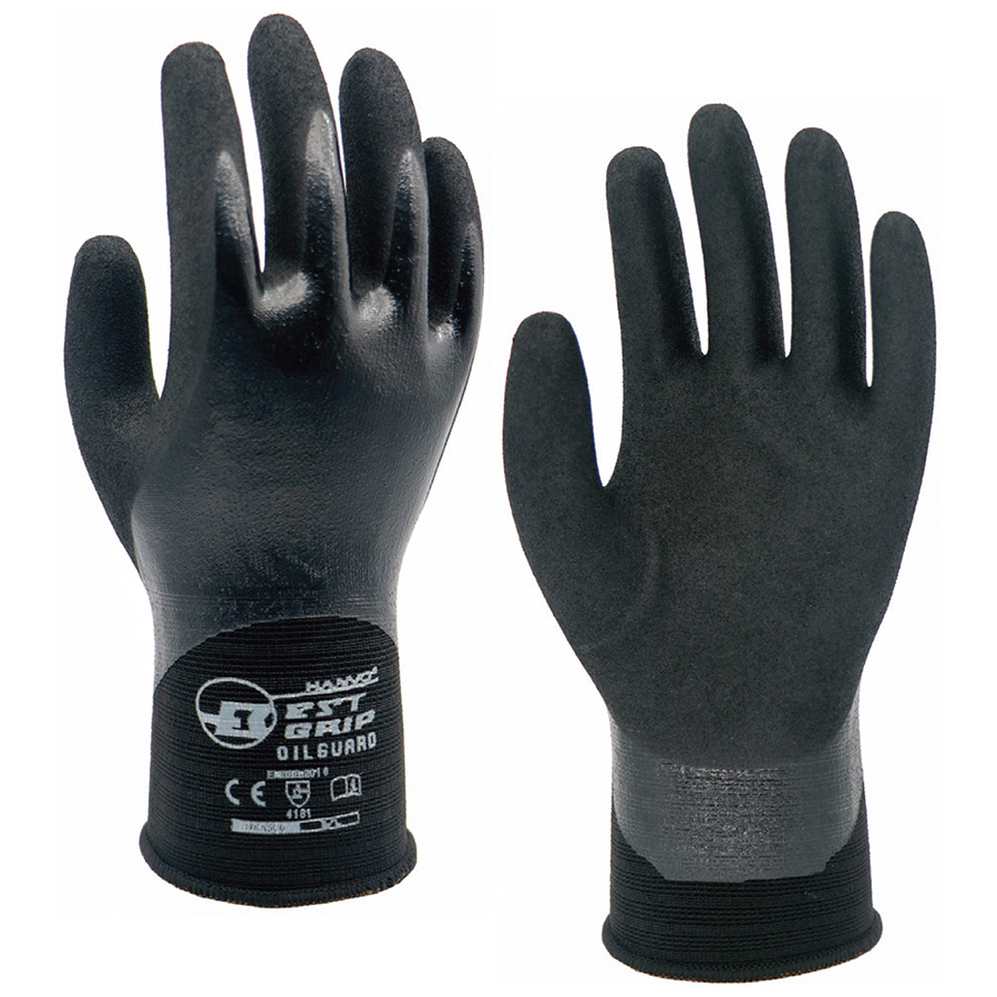 作業手袋　ＮＫＸ５０６　ＢＧ　オイルガード　Ｍサイズ　１０双入