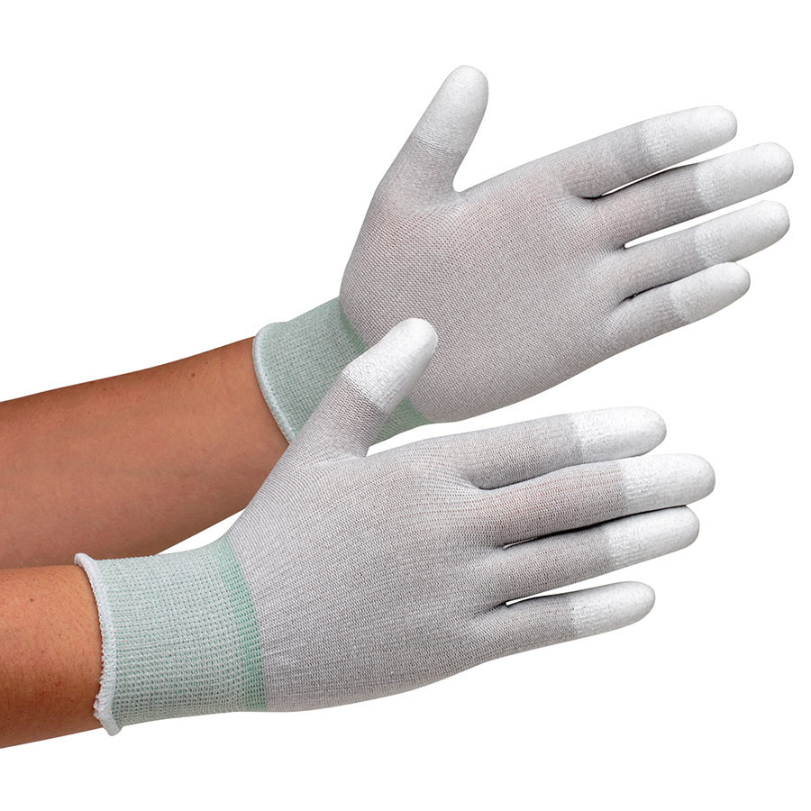 静電気拡散性手袋 ＭＣＧ－８０１Ｎ （指先コーティング） Ｍ １０双／袋 【ミドリ安全】公式通販