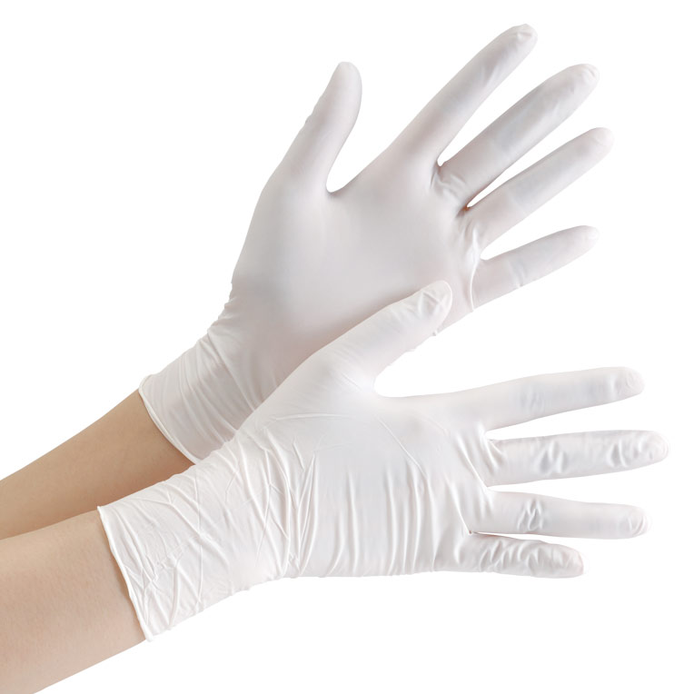 ニトリル手袋 ベルテ ７５１Ｋ （レギュラー） 粉なし ホワイト Ｍ