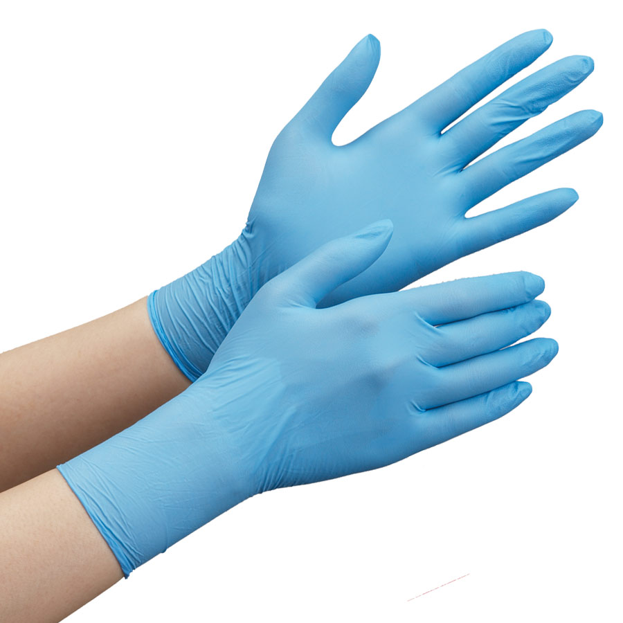 ニトリル手袋 ベルテ ７１０Ｎ （薄手） 粉なし ブルー Ｓ １００枚 