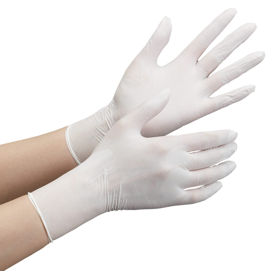 ニトリル手袋 ベルテ ７１１Ｎ （薄手） 粉なし ホワイト Ｍ １００枚