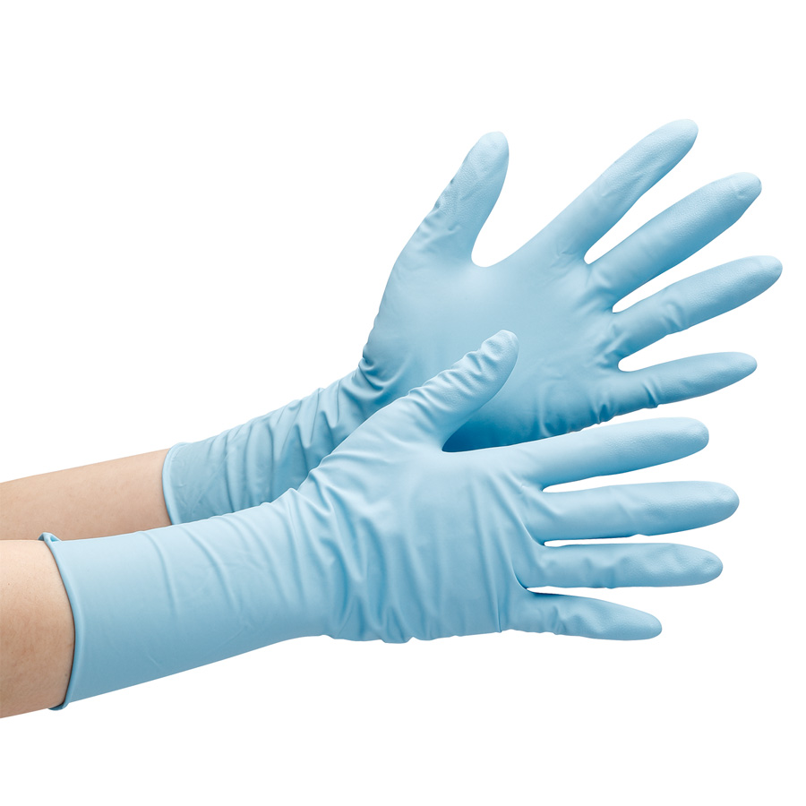 ニトリル手袋 ベルテ７６６Ｈ 厚手 Ｌ 粉なし ５０枚 | 【ミドリ安全