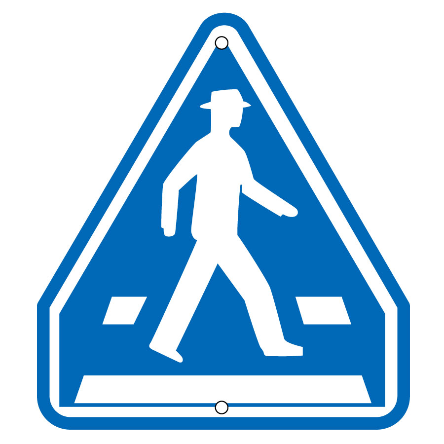 道路標識 道路４０７ ａ 横断歩道 １３３３３１ ミドリ安全 公式通販