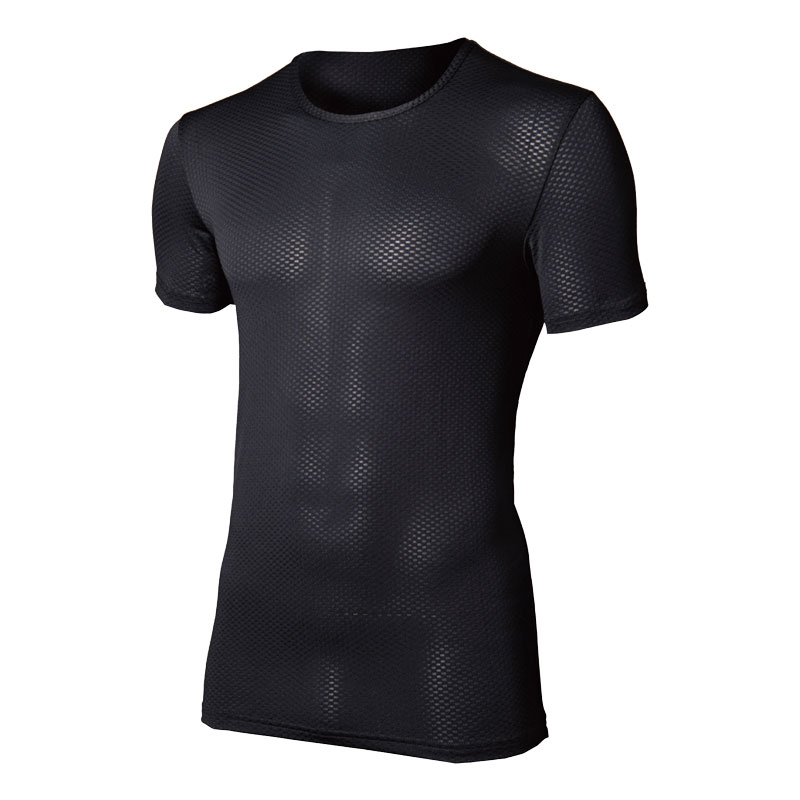 熱中対策 ３Ｄファーストレイヤー半袖シャツ メーカー在庫限り品 ＨＯ−６１６−Ｌ ブラック 驚きの価格が実現