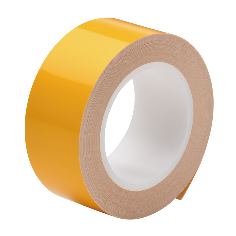 ラインテープ　ベルデビバハードテープ（屋内推奨）　黄　５０ｍｍ幅×２０ｍ