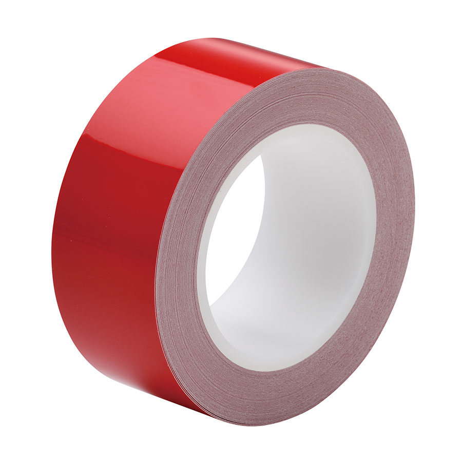 ラインテープ　ベルデビバハードテープ（屋内推奨）　赤　５０ｍｍ幅×２０ｍ
