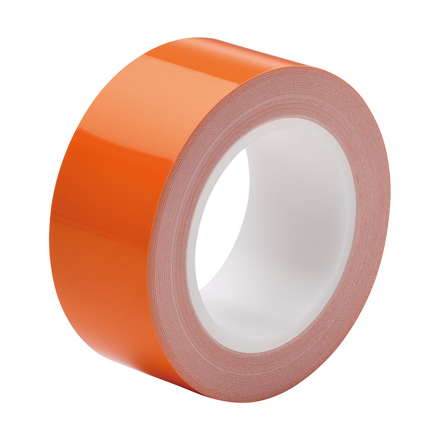 ラインテープ　ベルデビバハードテープ（屋内推奨）　オレンジ　５０ｍｍ幅×２０ｍ