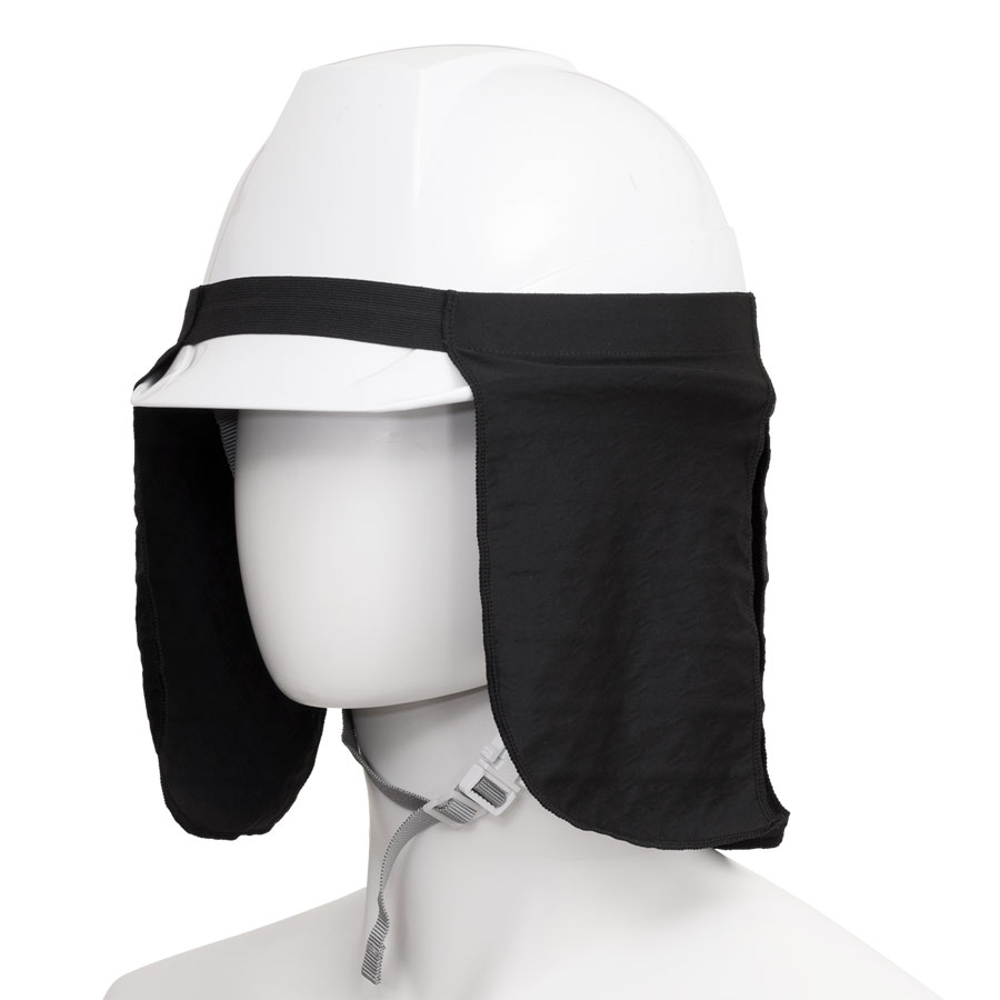 フリーズテック ワーク ヘルメット用日よけタレ ブラック ミドリ安全 公式通販