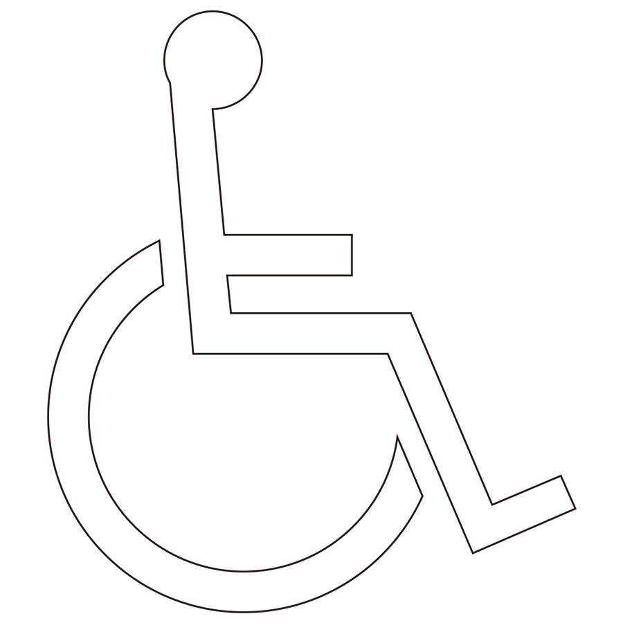 路面表示シート ８３５ ０１４ 身障者 マーク １３００ｈ １１４０ｗ ミドリ安全 公式通販