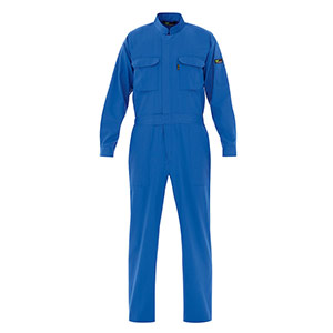 ベルデクセルフレックス　綿１００％帯電防止ツナギ服　ＶＥ１６３　ブルー