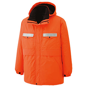 リサイクル　防水帯電防止防寒コート　ＲＣ２００４　上　オレンジ