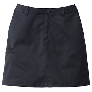ストレッチチノカラー　スカート　ＦＳ２００２Ｌ−１６　ブラック