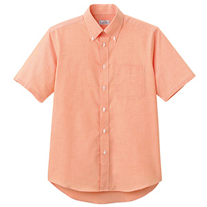 オックスフォード半袖シャツ　ＦＢ４５１１Ｕ−１３　オレンジ
