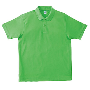 鹿の子ドライポロシャツ　ＭＳ３１１３−５４　ライムグリーン