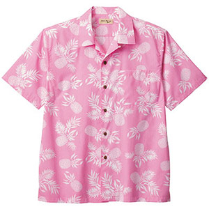 ユニセックス　アロハシャツ　パイナップル　ＦＢ４５４６Ｕ−９　ピンク