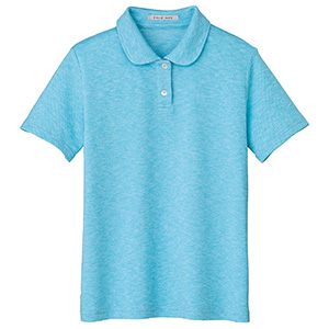 吸汗速乾フラットカラーポロシャツ　ＦＢ４０２９Ｌ−６　ブルー