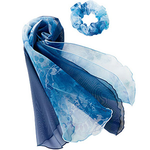 スカーフ　ＢＣＡ９１０１−６　ブルー