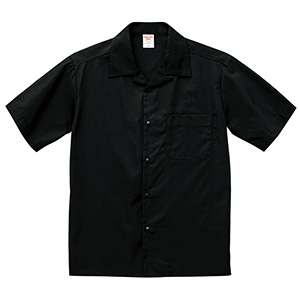 Ｔ／Ｃ　オープンカラー　シャツ　１７５９−０１　００２　ブラック