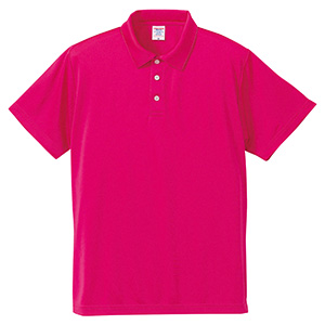 ４．７ｏｚ　ドライシルキータッチ　ポロシャツ（ローブリード）　５０９０−０１　５１１　トロピカルピンク