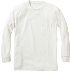 BIOcorn 長袖Tシャツ （ポケット付） 841－80