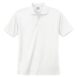 異物混入対策　ＤＲＹ　半袖ポロシャツ　（ネット付き）　Ｋ８０１　９０　ホワイト