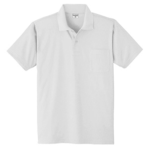 ＤＲＹ　帯電防止半袖ポロシャツ　８１１８　９０　ホワイト